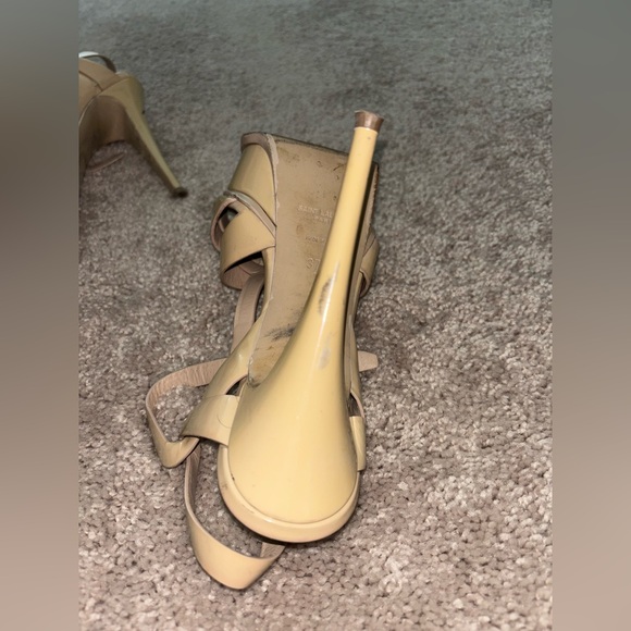 Saint Laurent Tribute, leather platform sandal - Picture 2 of 12